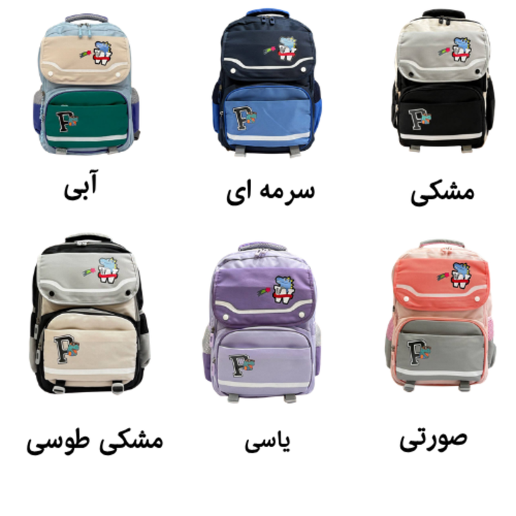 کوله پشتی مدرسه ای برند حاصل کد 1437